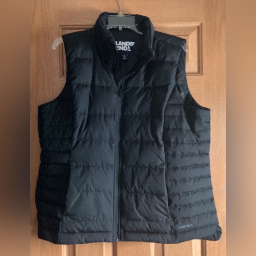 Quilted Vest Land’s End Size XL Black